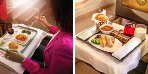 In-flight meals 