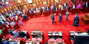 Inside the Nairobi County Assembly chambers.