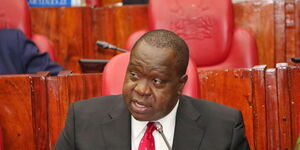 Interior Cabinet Secretary Fred Matiang'i appears before the National Assembly departmental committee on Wednesday, September 1