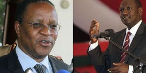 Interior PS Karanja Kibicho (left) and DP William Ruto.