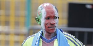 Harambee Stars and AFC Leopard superfan Isaac Juma during a previous match. (Undated)
