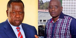 Interior CS Dr Fred Matiang'i and Former State House Digital Strategist Dennis Itumbi