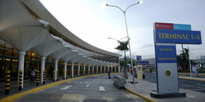 The Jomo Kenyatta International Airpirt Departure Terminal.