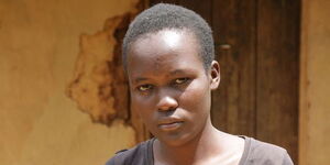Jane Omenda Ndemo,19, at their home in Marani, Kisii on August 23,2022. 