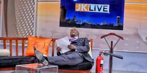 Jeff Koinange in the Citizen TV studios on June 20, 2019.