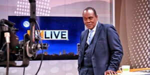 Citizen TV anchor Jeff Koinange at RMS Studios in September 2019