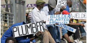 Job seekers in Kenya.