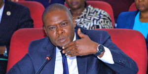 Nairobi Governor Johnson Sakaja appearing before Senate County Public Accounts Committee (CPAC) on Monday February 27, 2023