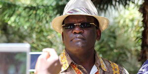 Senator Johnstone Muthama during a past press event.