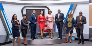 News Anchors unveiled by KBC TV during a relaunch done on July 21 2021