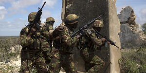 Photo of Kenya Defence Forces (KDF) soldiers in Somalia.