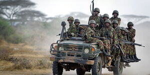 Photo of Kenya Defence Forces (KDF) soldiers in Somalia.