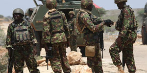 KDF soldiers on Amisom duty in Somalia in 2010