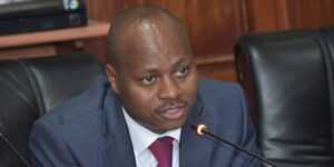  Andrew Mulwa appearing before a Parliamentary committee on Tuesday September 5, 2023