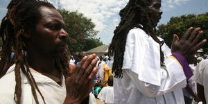 File Photo of Some Members of Legio Maria Religious Group