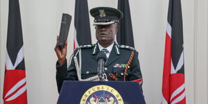 John Kibaso Taking the Oath of Office at State House as New Prisons Boss on Wednesday November 17, 2021