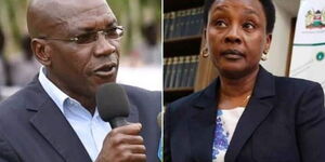 Former Senator for Kakamega County Boni Khalwale and acting Chief Justice Philomena Mwilu