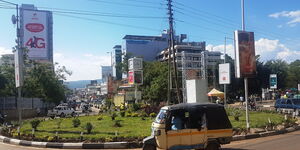 A section of road in Kisumu CBD