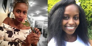 A photo collage of Victoria Muthoni who was found dead at her boyfriend's house in Kahawa Wendani, Kiambu County.