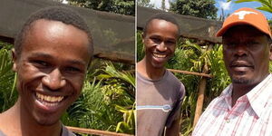 A collage photo of former Kiambu governor and Micheal on December 13, 2022.