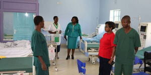 Inside a casualty ward at the Kakamega County Teaching and Referral Hospital 