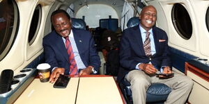 Kalonzo (left) and Gideon Moi