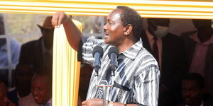 Wiper Party Leader Kalonzo Musyoka addressing Kenyans during a past event.
