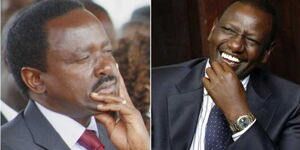 An image of Kalonzo and Ruto