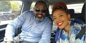 Kambua and hubby Jackson Mathu.