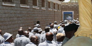 Inmates at the Kamiti Maximum Security Prison pictured on March 22, 2016