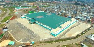 An ariel view of the modern Kangundo Road Market that is situated in Embakasi West sub-county.
