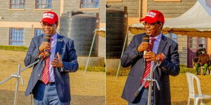 Interior Principal Secretary Karanja Kibicho meeting with young people in Kirinyaga County on Tuesday, March 8, 2022.