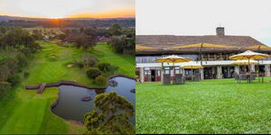 Photo collage of Karen Country Club in Nairobi.