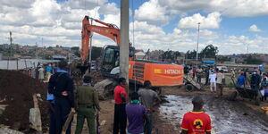An image of demolitions at Kariobangi