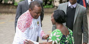 An image of Karua and Uhuru