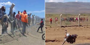A collage of goons raiding the Kedong Ranch in Narok County.