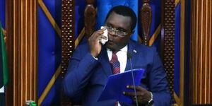 Senate Speaker Kenneth Lusaka during a session in the House