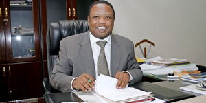 DP William Ruto Chief of Staff Ken Osinde in his office 
