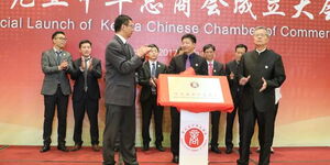 Members of the Kenya China Chamber of Commerce (KCCC) at a past event in September 2022.