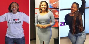From left to right: media personalities Carol Radull, Olive Burrows and Kamene Goro