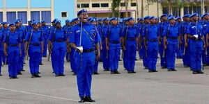 Kenya Police during a parade