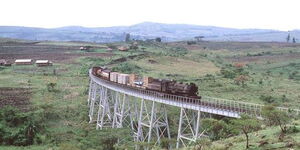 Kenya Railways Bridge in Michina, Molo.