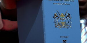 Undated file image of someone holding the Kenyan Passport