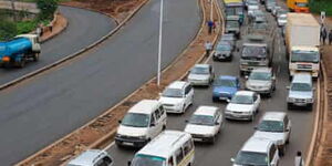 File photo of traffic jam experience in Nairobi