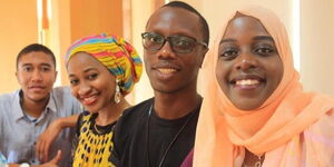 A picture of Kenyans studying abroad under the 'Study abroad with AFS Program.'