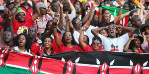 Kenyans cheering during a past event
