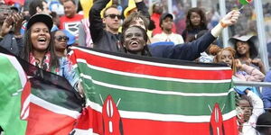 Kenyans on the streets marking the day of heroes, Mashujaa Day.