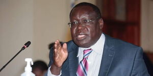 Former Kiambu Governor James Nyoro appearing before Senate Committee on Monday, August 10, 2020.