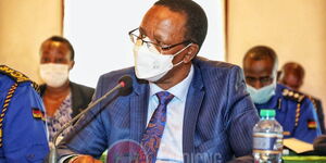 Interior Principal Secretary Karanja Kibicho appearing before national committee on Tuesday February 8, 2022