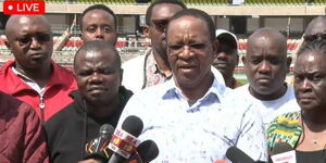Interior Principal Secretary Karanja Kibicho at Kasarani Stadium on Saturday, September 10, 2022